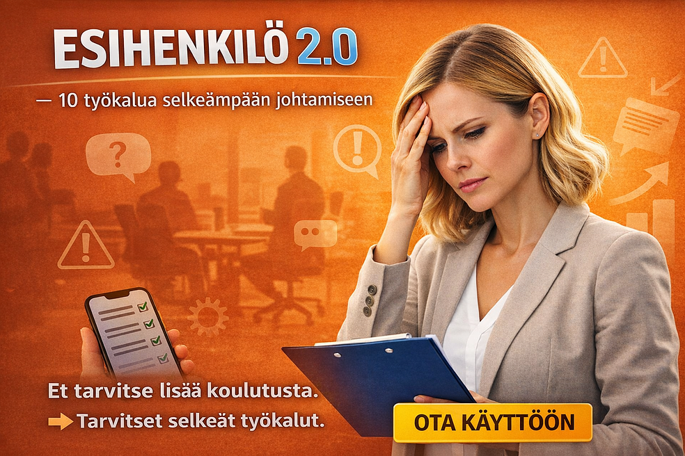 Esihenkilö 2.0- 10 työkalua selkeämpään johtamiseen by Henna 